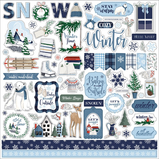 Carta Bella - Winter Time - Element Sticker - Scrappyroo