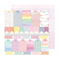 Celes Gonzalo - Rainbow Avenue - My Memories - 12" x 12" Scrapbook Paper - Scrappyroo