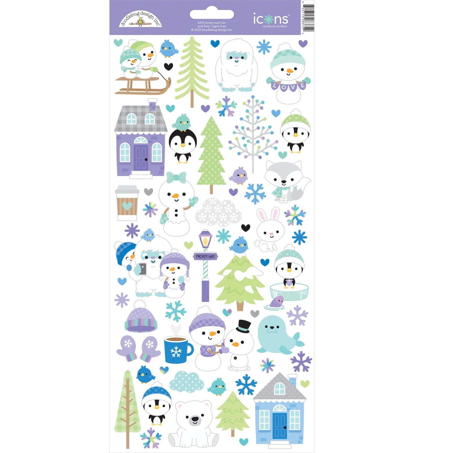 Doodlebug - Snow Much Fun - Icons - Scrappyroo