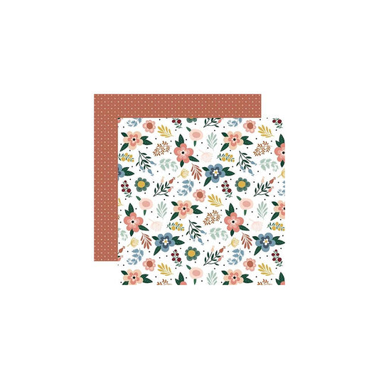 Echo Park - Let's Create - Fresh Flowers - 12" x 12" Scrapbook Paper