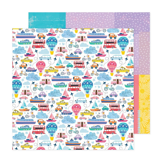 Paige Evans - Adventurous - Paper 6 - 12" x 12" Scrapbook Paper - Scrappyroo