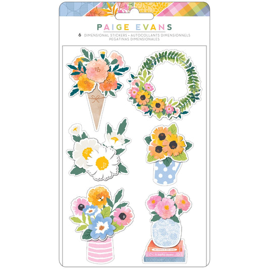 Paige Evans - Garden Shoppe - Dimensional Stickers - Scrappyroo