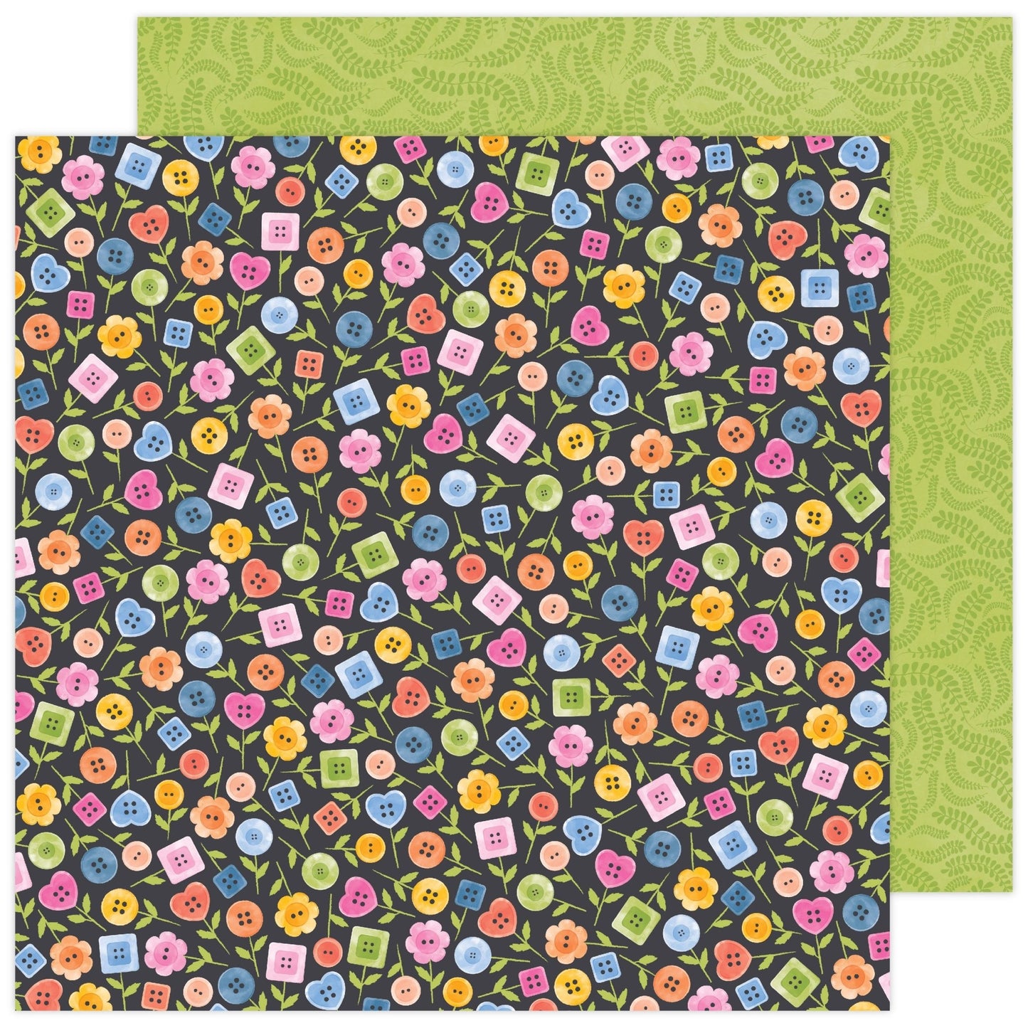 Paige Evans - Garden Shoppe - Paper 18 - 12" x 12" Scrapbook Paper - Scrappyroo